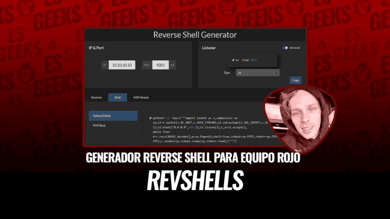 RevShells Generador de Reverse Shell para Red Teamer