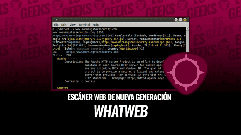 WhatWeb Escáner Web de Nueva Generación