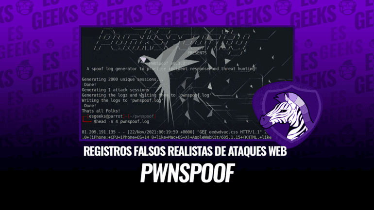 pwnSpoof Crear Registros Falsos Realistas de Ataques Web