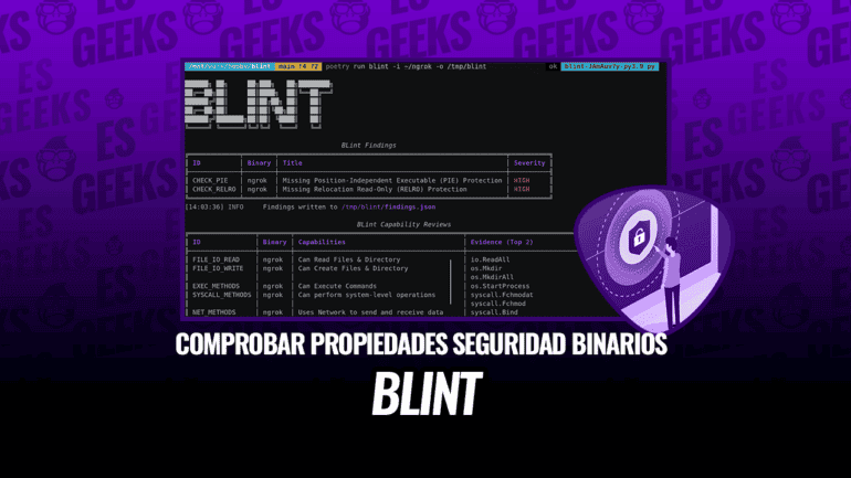 BLint Comprobar Propiedades de Seguridad Ejecutables Binarios