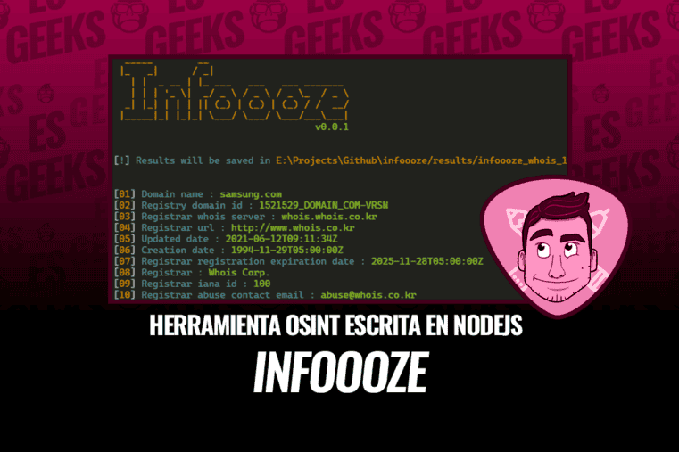 Infoooze Herramienta de Inteligencia de Código Abierto (OSINT) en NodeJs