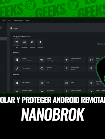 Nanobrok Controlar y Proteger Dispositivo Android Remotamente