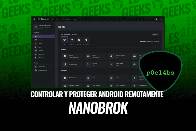 Nanobrok Controlar y Proteger Dispositivo Android Remotamente