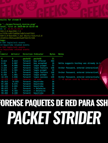 Packet Strider: Herramienta Forense de Paquetes de Red para SSH