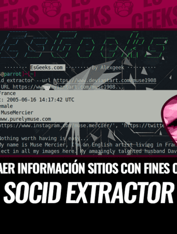 Socid Extractor Extraer Información en varios Sitios con Fines OSINT