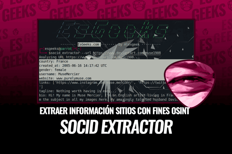 Socid Extractor Extraer Información en varios Sitios con Fines OSINT