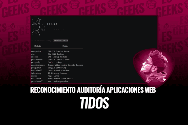 TIDoS Framework de Reconocimiento y Auditoría de Aplicaciones Web