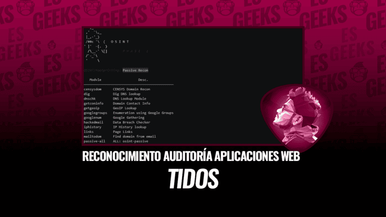 TIDoS Framework de Reconocimiento y Auditoría de Aplicaciones Web