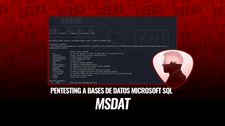MSDAT Herramienta Pentesting a Bases de Datos Microsoft SQL