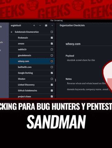Sandman Herramienta de Tracking para Bug Hunters y Pentesters