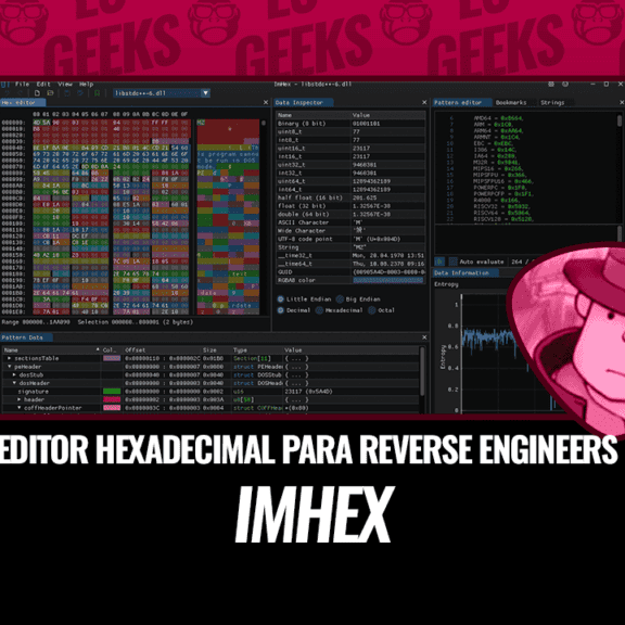 ImHex Editor Hexadecimal para Reverse Engineers y Programadores