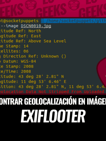 exifLooter Encontrar Geolocalización todas URLs y Directorios de Imágenes