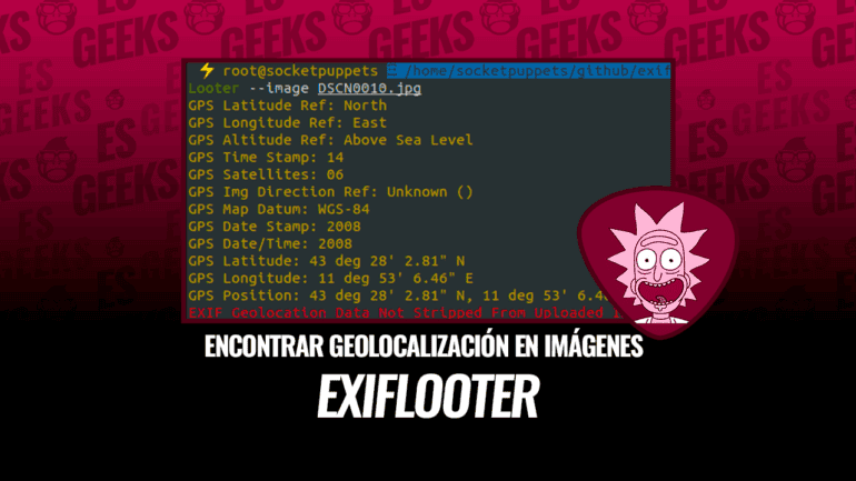 exifLooter Encontrar Geolocalización todas URLs y Directorios de Imágenes