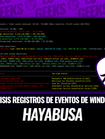 Hayabusa Análisis Forense para Registros de Eventos de Windows