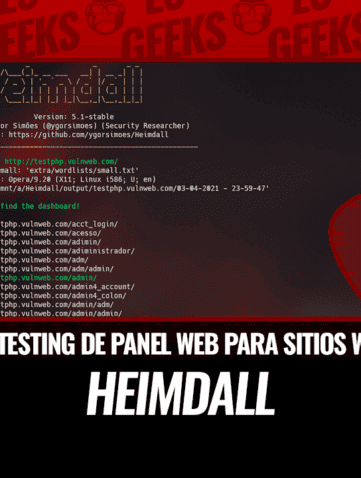 Heimdall Pentesting de Panel Web para Sitios Web