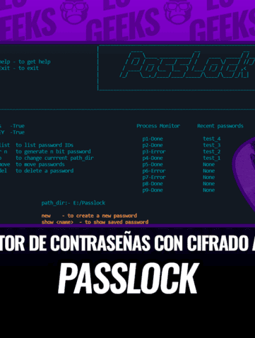 PassLock Gestor de Contraseñas con Cifrado AES