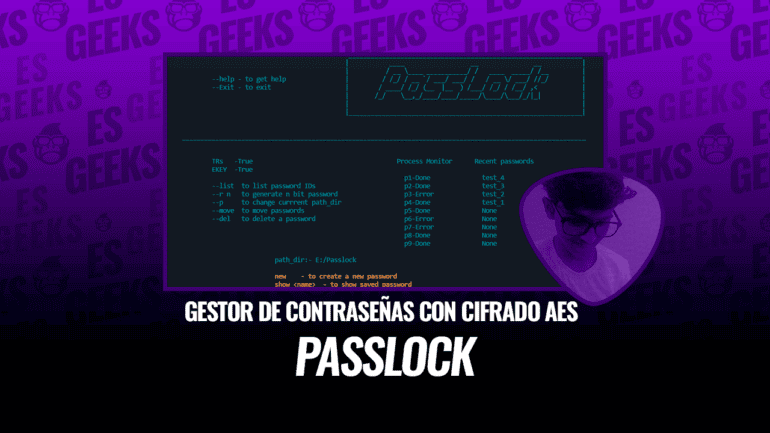 PassLock Gestor de Contraseñas con Cifrado AES