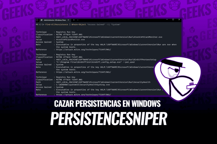 PersistenceSniper Módulo PowerShell para Cazar Persistencias en Windows