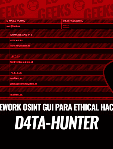 D4TA-HUNTER Framework OSINT con GUI