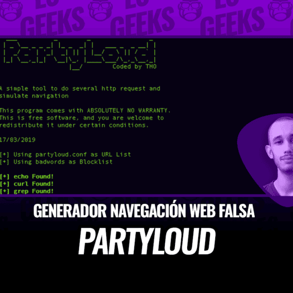 PartyLoud Generar Navegación Web Falsa y Mitigar el Rastreo