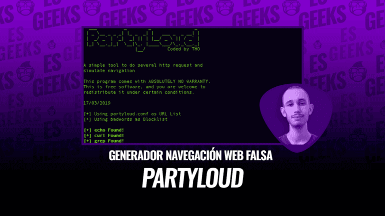 PartyLoud Generar Navegación Web Falsa y Mitigar el Rastreo