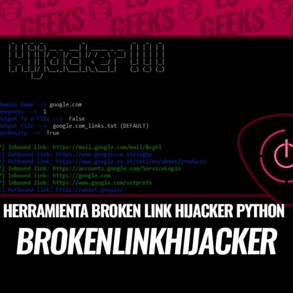BrokenLinkHijacker Una Herramienta escrita en Python