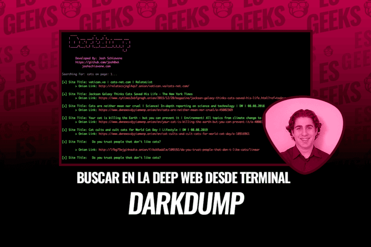 Darkdump para Buscar en Deep Web desde Terminal