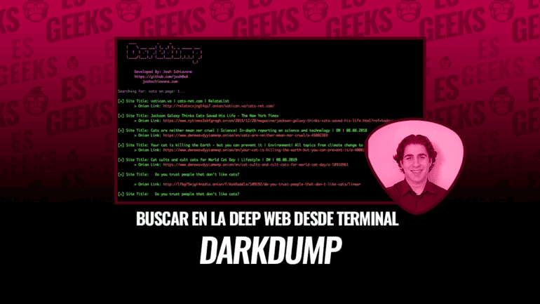 Darkdump para Buscar en Deep Web desde Terminal