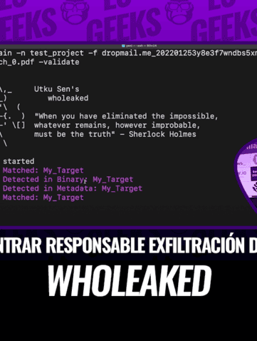 Wholeaked Encontrar al Responsable en Caso de Exfiltración Datos