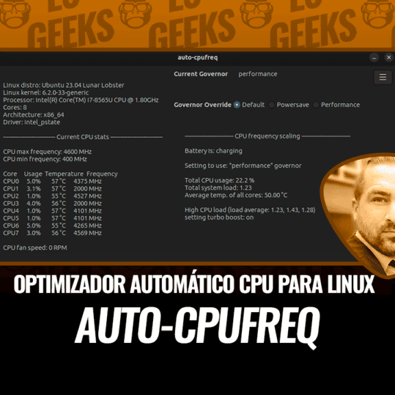 Auto-CPUFreq Optimizador Automático de Velocidad y Potencia de CPU para Linux