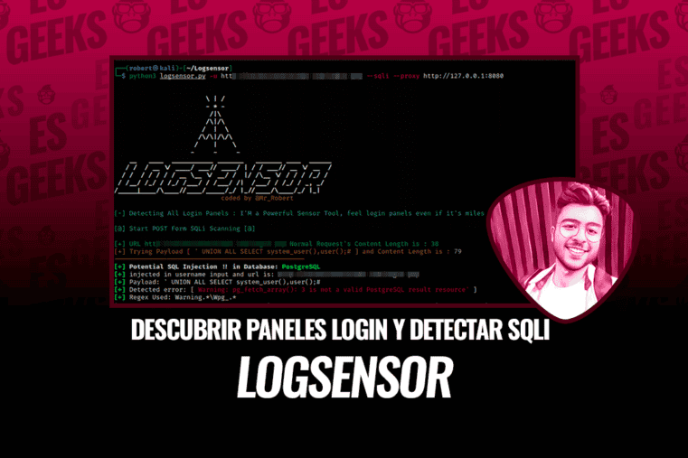 Logsensor Descubrir Paneles Inicio Sesión y Detectar SQLi