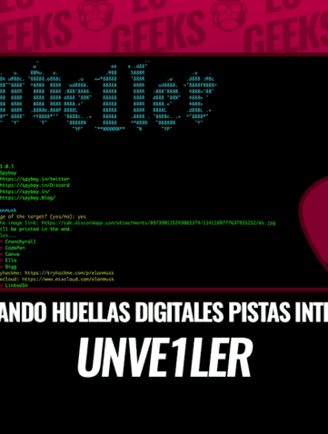 Unve1ler Revelando Huellas Digitales y Pistas Visuales en Internet