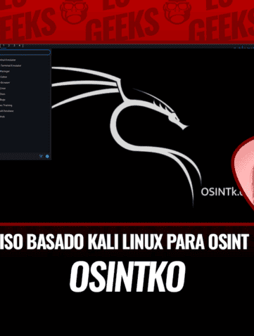 OSINTk ISO Basado en Kali Linux para Investigaciones OSINT