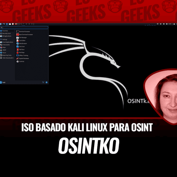 OSINTk ISO Basado en Kali Linux para Investigaciones OSINT