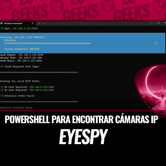 EyeSpy Herramienta de PowerShell para Encontrar Cámaras IP