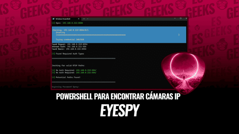 EyeSpy Herramienta de PowerShell para Encontrar Cámaras IP