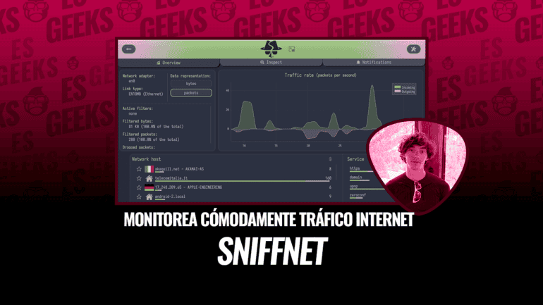 Sniffnet Monitorea Cómodamente tu Tráfico de Internet