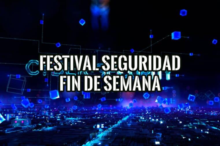 Imagen promocional de un festival de seguridad en fin de semana.