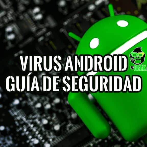 Ilustración representando el concepto de un virus infectando un Android