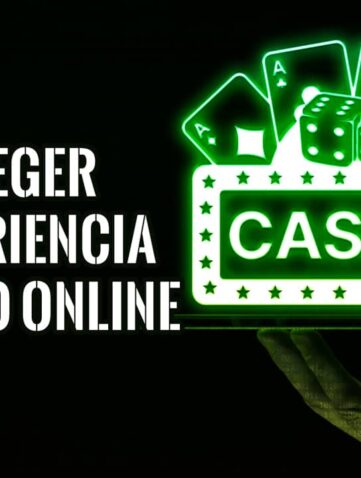 Imagen que representa la seguridad en casinos online, con cartas y dados brillantes.