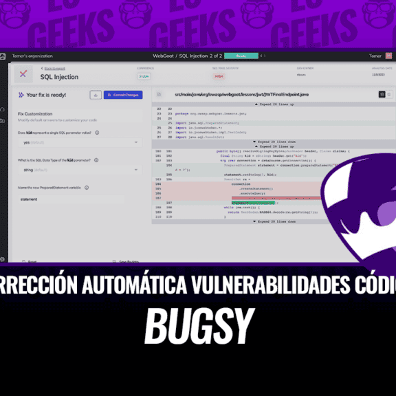 Interfaz de Bugsy, una herramienta de línea de comandos para la corrección automática de vulnerabilidades de seguridad.