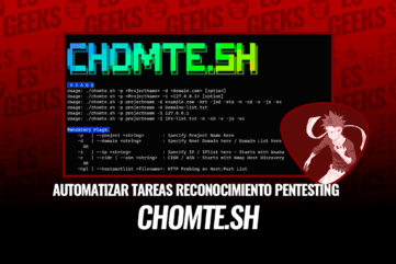 Banner de CHOMTE.SH, herramienta de automatización para pentesting.