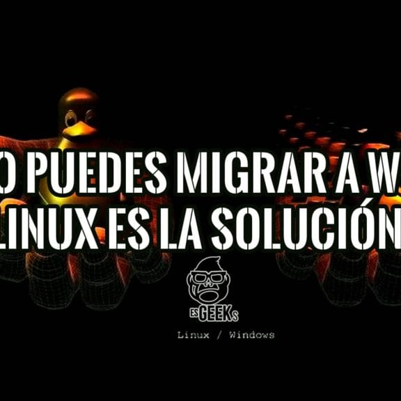 Imagen con el pingüino Tux de Linux sobre un fondo oscuro, con texto que recomienda Linux como alternativa a Windows 11.