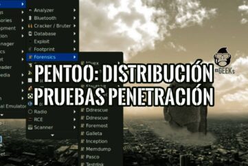Captura de pantalla del menú de inicio de Pentoo, una distribución Linux para pruebas de penetración.