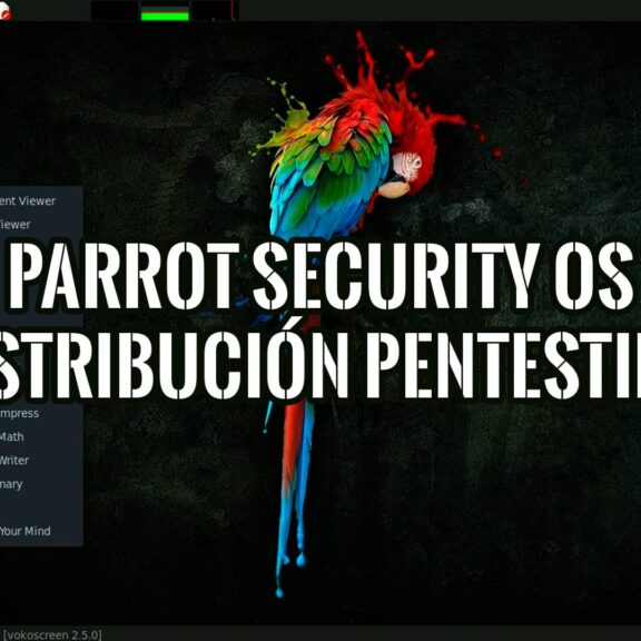 Escritorio de Parrot Security OS.