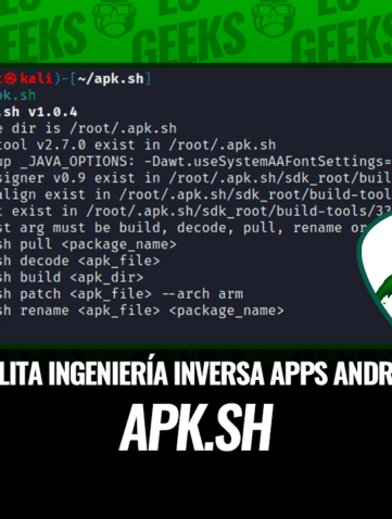 apk.sh facilita la ingeniería inversa de aplicaciones android.
