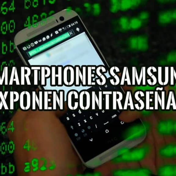 Smartphone Samsung mostrando vulnerabilidad de seguridad.